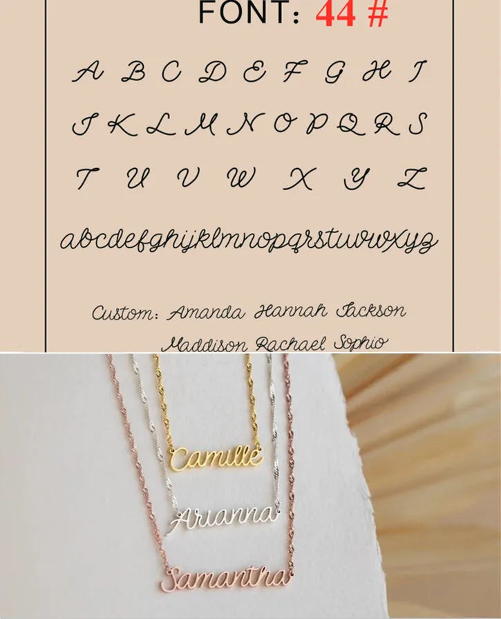 Élan Signature Name Necklace