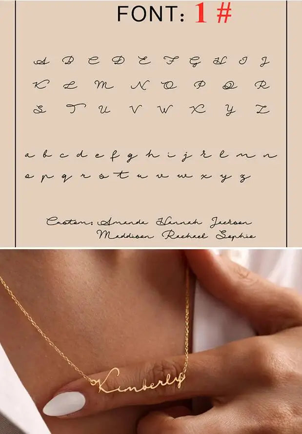 Élan Signature Name Necklace