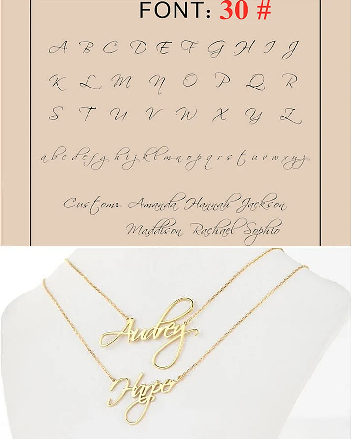Élan Signature Name Necklace