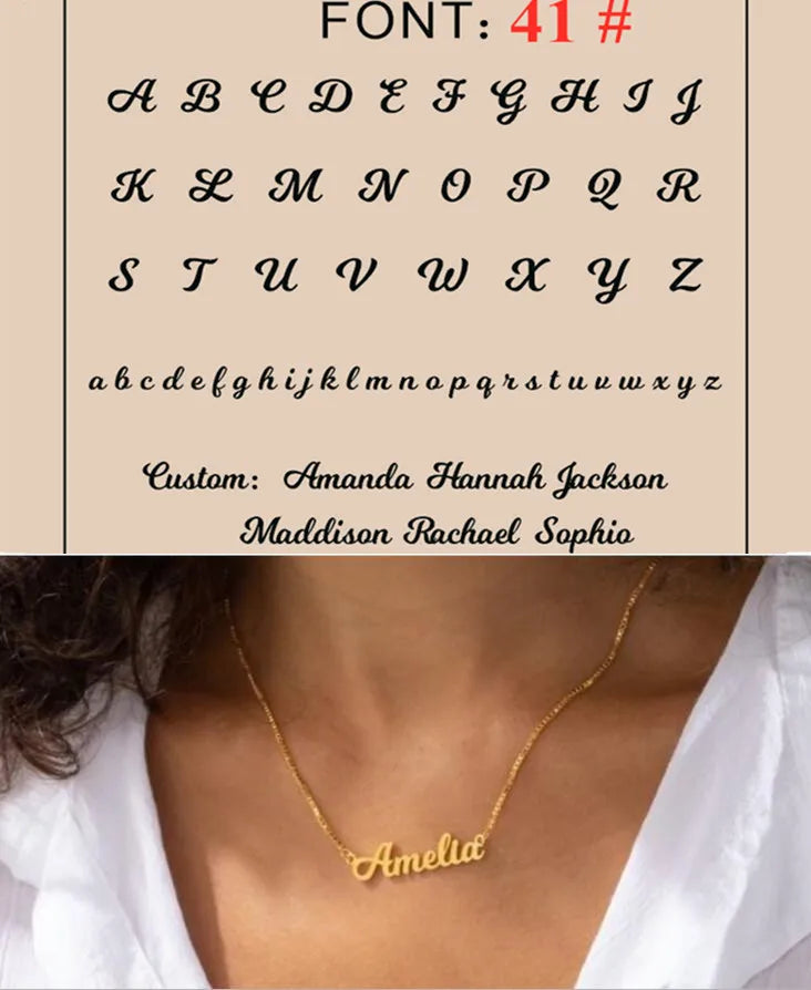 Élan Signature Name Necklace