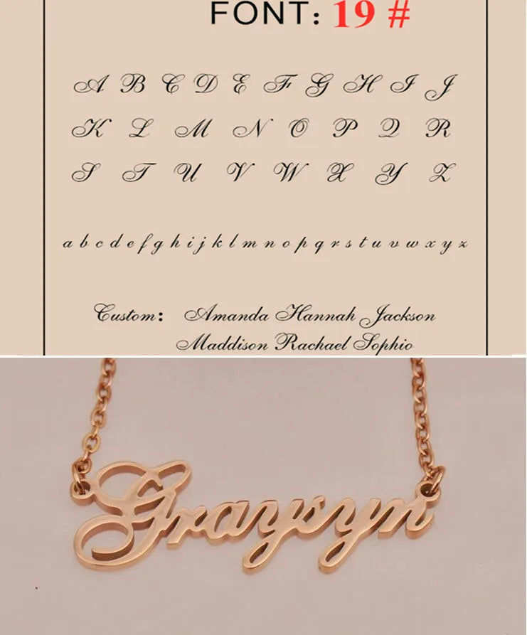 Élan Signature Name Necklace
