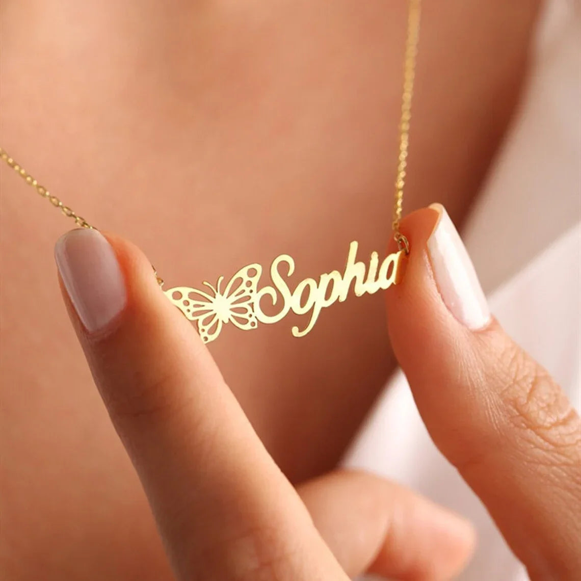 Aurora Whisper Name Necklace