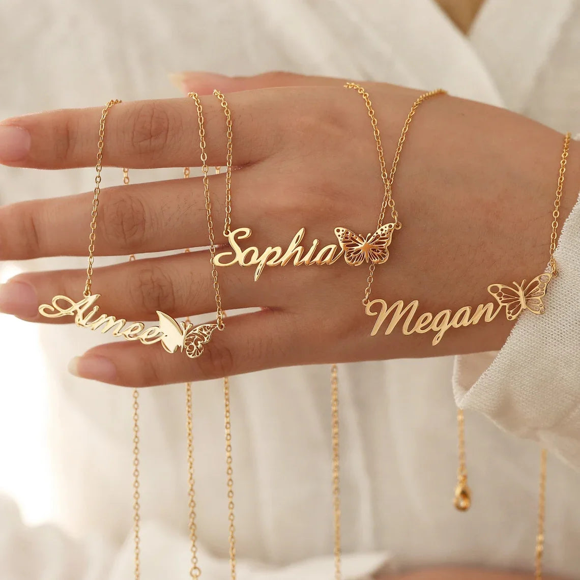 Aurora Whisper Name Necklace
